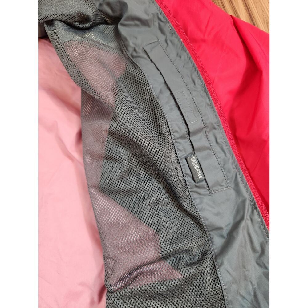 Columbia mens windbreaker jacket full zip hood red gray sz small sportswear - Picture 9 of 12